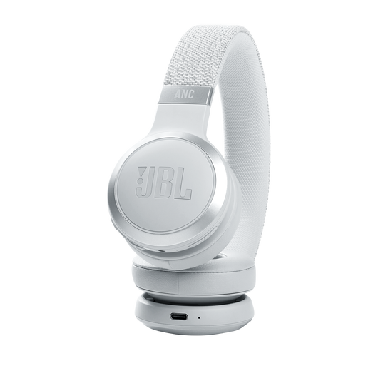 JBL Live 460NC - White - Wireless on-ear NC headphones - Detailshot 4